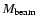 $M_{\rm beam}$