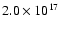 $2.0\times10^{17}$