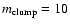 $m_{\rm clump} = 10$