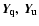 $\vec{Y}\!_{\mbox{\scriptsize\bf q}},\ \vec{Y}\!_{\mbox{\scriptsize\bf u}}$