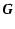 $\displaystyle \vec{G}$
