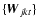 $\{\vec{W}_{jkt}\}$