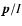 $\vec{p}/I$