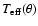 $T_{\rm eff}(\theta)$