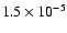 $1.5\times 10^{-5}$
