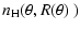 $\displaystyle n_{\rm H}(\theta,R(\theta)~)$