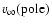 $v_{\infty}({\rm pole})$