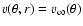 $v(\theta, r) = v_{\infty}(\theta)$