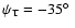 $\psi _{\rm T}=-35\hbox {$^\circ $ }$