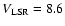 $V_{\rm LSR} = 8.6$