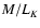 ${\it M/L}_K$