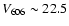 $V_{\rm 606} \sim 22.5$