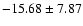 $-15.68 \pm 7.87$