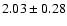 $2.03 \pm 0.28$