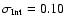 $\sigma_{\rm Int} = 0.10$