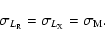 \begin{displaymath}\sigma_{L_{\rm R}} = \sigma_{L_{\rm X}} = \sigma_{\rm M}.
\end{displaymath}