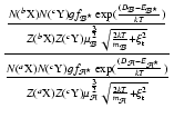 $\displaystyle \frac{\frac{N(^b{\rm X})N(^c{\rm Y})gf_{\mathcal{B}^\star}\exp(\f...
...})\mu_\mathcal{A}^\frac{3}{2}\sqrt{\frac{2kT}{m_\mathcal{A}} + \xi_{\rm t}^2}}}$