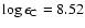 $\log\epsilon_{\rm C} = 8.52$