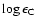 $\log\epsilon_{\rm C}$