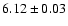$6.12 \pm 0.03$
