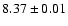 $8.37\pm0.01$