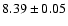 $8.39\pm0.05$