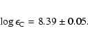 \begin{eqnarray*}\log\epsilon_{\rm C} = 8.39\pm0.05.
\end{eqnarray*}