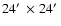 $24\hbox{$^\prime$ }\times 24\hbox{$^\prime$ }$