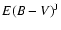 $E(B-V)^{\rm J}$