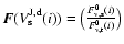 $\vec{F}({V}^{\rm J,d}_{\rm s}(i)) %
= \big( \frac{ {F}_{\rm v,s}^{0}(i) }
{ {F}_{\rm v,t}^{0}(i) } \big)$