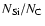 $N_{\rm Si}/N_{\rm C}$