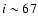 $i\sim67$