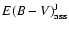 ${E(B-V)}_{\rm ass}^{\rm J}$
