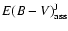 ${E(B-V)}^{\rm J}_{\rm ass}$