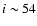 $i\sim54$