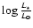 $\log\frac{{L}_{\star}}{{L}_{\odot}}$