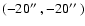 $(-20\hbox{$^{\prime\prime}$ },-20\hbox{$^{\prime\prime}$ })$