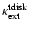 $\kappa^{\rm tdisk}_{\rm ext}$