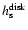 $h_{\rm s}^{\rm disk}$
