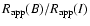 $R_{\rm app}(B)/R_{\rm
app}(I)$