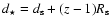 $d_\star=d_{\rm s}+(z-1)R_{\rm s}$