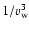 $1/v_{\rm w}^3$
