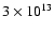 $3\times 10^{13}$