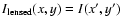 $I_{\rm lensed}(x,y) = I(x',y')$