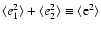 $\langle
e_1^2\rangle+\langle e_2^2\rangle\equiv \langle {\rm e}^2\rangle$