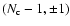 $(N_{\rm c}-1,\pm1)$