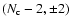 $(N_{\rm c}-2,\pm2)$