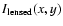 $I_{\rm lensed}(x,y)$