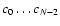 $c_0\ldots c_{N-2}$