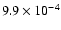 $9.9\times 10^{-4}$